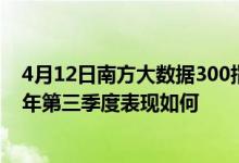 4月12日南方大数据300指数A近两年来表现良好基金2021年第三季度表现如何
