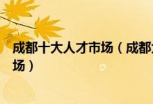 成都十大人才市场（成都大型人才招聘市场成都求职招聘市场）