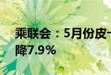 乘联会：5月份皮卡市场销售4.2万辆同比下降7.9%