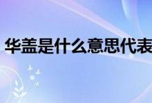 华盖是什么意思代表什么（华盖是什么意思）