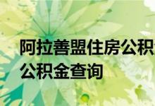 阿拉善盟住房公积金查询 阿拉善盟个人住房公积金查询