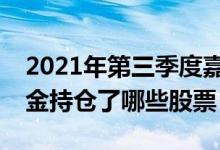 2021年第三季度嘉实海外中国混合(QDII)基金持仓了哪些股票