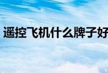 遥控飞机什么牌子好（值得购买的品牌推荐）