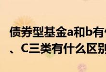 债券型基金a和b有什么区别 债券基金的A、B、C三类有什么区别