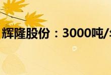 辉隆股份：3000吨/年L-薄荷醇项目实现量产