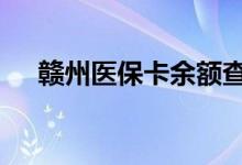 赣州医保卡余额查询 赣州医疗保险查询