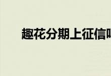 趣花分期上征信吗（逾期有哪些后果）