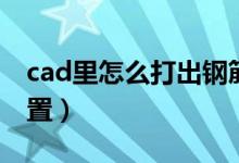 cad里怎么打出钢筋符号（cad里怎么打印设置）