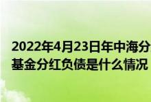 2022年4月23日年中海分红增利混合基金持股人结构一览该基金分红负债是什么情况