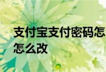 支付宝支付密码怎么改指纹 支付宝支付密码怎么改