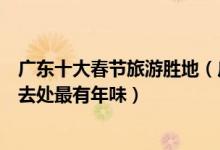 广东十大春节旅游胜地（广东春节去哪里旅游好过年这些好去处最有年味）