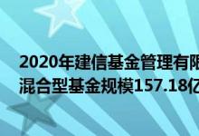 2020年建信基金管理有限责任公司基金总规模4675.6亿元混合型基金规模157.18亿元