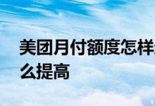 美团月付额度怎样进入钱包 美团月付额度怎么提高