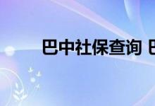 巴中社保查询 巴中个人社保卡查询