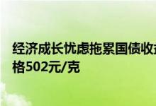 经济成长忧虑拖累国债收益率下滑 6月23日扬州金店黄金价格502元/克