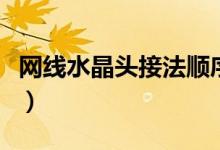 网线水晶头接法顺序（网线水晶头接法顺序是）