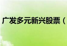 广发多元新兴股票（003745）基金投资分析
