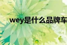 wey是什么品牌车（wey车是什么牌子）