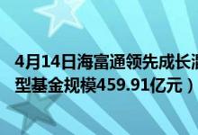 4月14日海富通领先成长混合基金怎么样（2020年公司货币型基金规模459.91亿元）