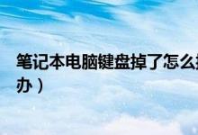 笔记本电脑键盘掉了怎么按回去（笔记本电脑键盘掉了怎么办）