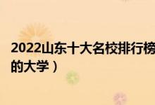 2022山东十大名校排行榜（山东最好的十所大学山东最出名的大学）