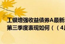 工银增强收益债券A最新单位净值为1.1859元基金2021年第三季度表现如何（（4月8日））