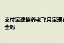 支付宝建信养老飞月宝现在还有吗 支付宝建信养老飞月宝安全吗