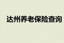 达州养老保险查询 达州个人养老保险查询