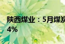 陕西煤业：5月煤炭销量2096万吨同比增8.84%