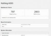 没有手机(1)使用Snapdragon778G+和8GBRAM运行Geekbench