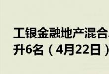 工银金融地产混合A近6月来在同类基金中上升6名（4月22日）