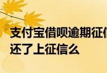 支付宝借呗逾期征信能撤销吗 借呗逾期5天后还了上征信么 