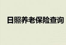 日照养老保险查询 日照个人养老保险查询