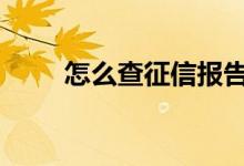 怎么查征信报告呢 怎么查征信报告