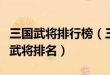 三国武将排行榜（三国十大名将排名三国最牛武将排名）