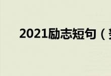 2021励志短句（努力奋斗励志的句子）
