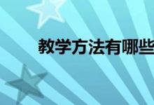 教学方法有哪些（有什么教学方法）
