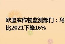 欧盟农作物监测部门：乌克兰2022年小麦产量为2690万吨比2021下降16%