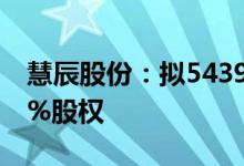 慧辰股份：拟5439万元购买武汉慧辰剩余49%股权