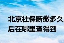 北京社保断缴多久后就无效 北京社保缴纳之后在哪里查得到 