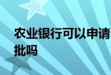 农业银行可以申请车贷吗 农业银行车贷容易批吗