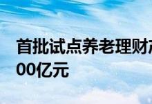 首批试点养老理财产品问世半年募资规模逾400亿元