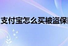 支付宝怎么买被盗保险 支付宝怎么买b站股票