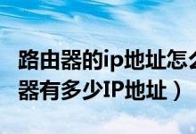 路由器的ip地址怎么查看（教你如何查看路由器有多少IP地址）