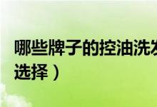 哪些牌子的控油洗发水好用（这些都是不错的选择）