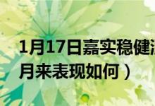 1月17日嘉实稳健混合最新净值是多少（近6月来表现如何）