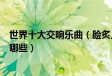 世界十大交响乐曲（脍炙人口的交响乐名曲好听的交响乐有哪些）