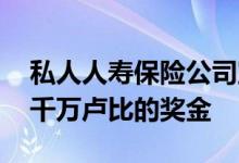 私人人寿保险公司宣布为投保人提供306.88千万卢比的奖金