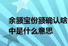余额宝份额确认啥意思 余额宝定期购买确认中是什么意思