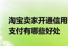 淘宝卖家开通信用卡支付有好处吗 用信用卡支付有哪些好处